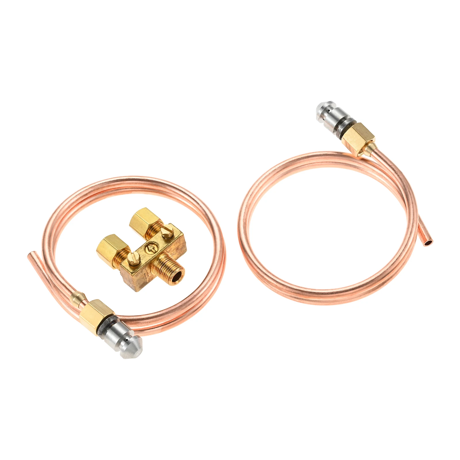 1 مجموعة صمام مزدوج قابل للتعديل 1/8 "NPT مدخل 3/16" OD أنبوب تجريبي مع مجموعة طرف متوافق مع جزء المدى الأمريكي A29236