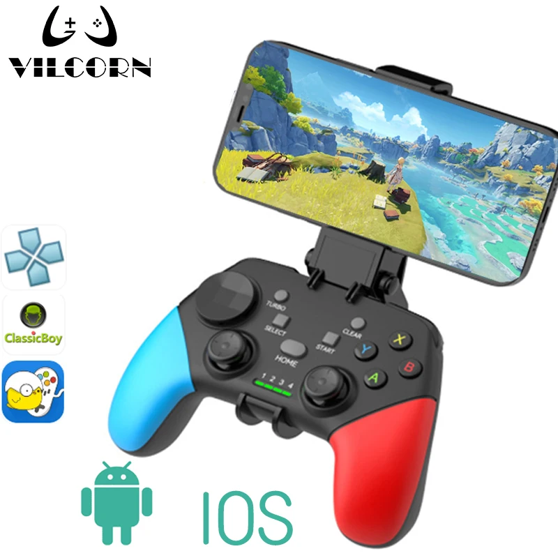 VILCORN Bluetooth-compatible Gamepad for Android Mobile Cell Phone Game Controller For Minecraft Genshin Pubg PPSSPP