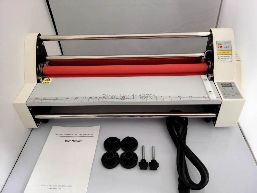 

Brand New 17.5"Laminator, electronic temperature control Hot Roll Laminating Machine single and sided a heating mode