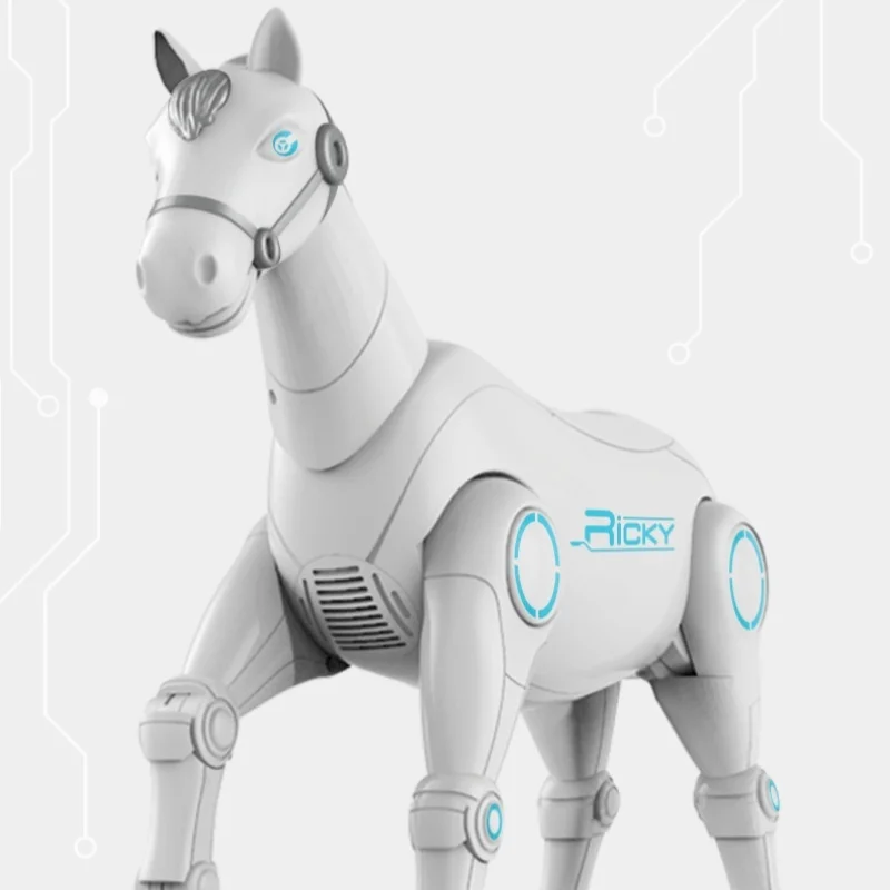 Intelligente Programmering Van Het Paard Met Afstandsbediening Zal Het Spraakgeactiveerde Robotspeelgoed Van Elektrische Pony 'S Lopen