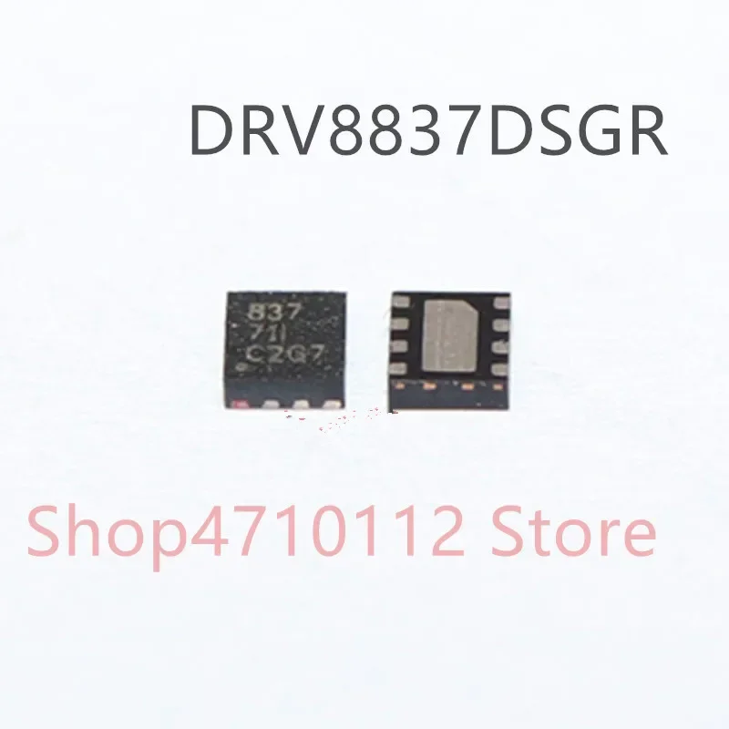 Free shipping NEW 10PCS/LOT DRV8837DSGR  DRV8837  MARKING 837 SON-8