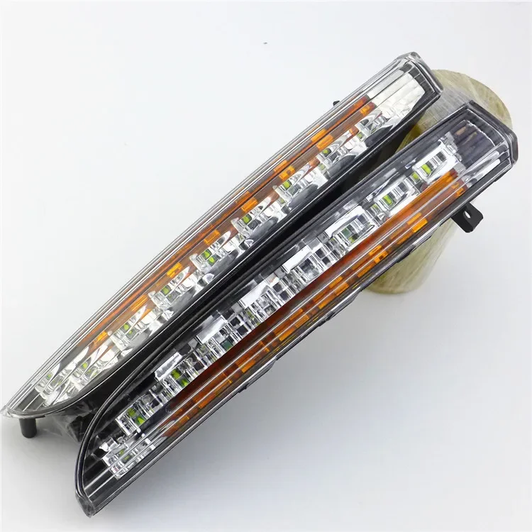 2PCS LED DRL Daytime Running Lights with Turnnig Yellow signal Lights For VWVolkswagen Passat CC 2009 2010 2011 2012 view 4