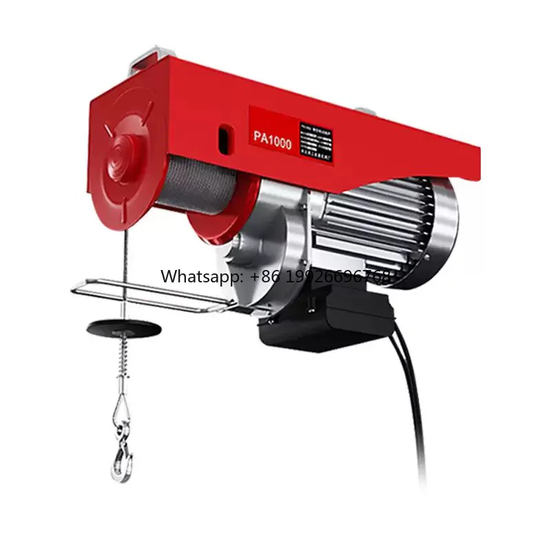 

PA500 Kg Mini Electric Hoist Portable Wire Rope Hoist New Condition Aluminum Alloy Steel and Metal 220V for Lifting Goods
