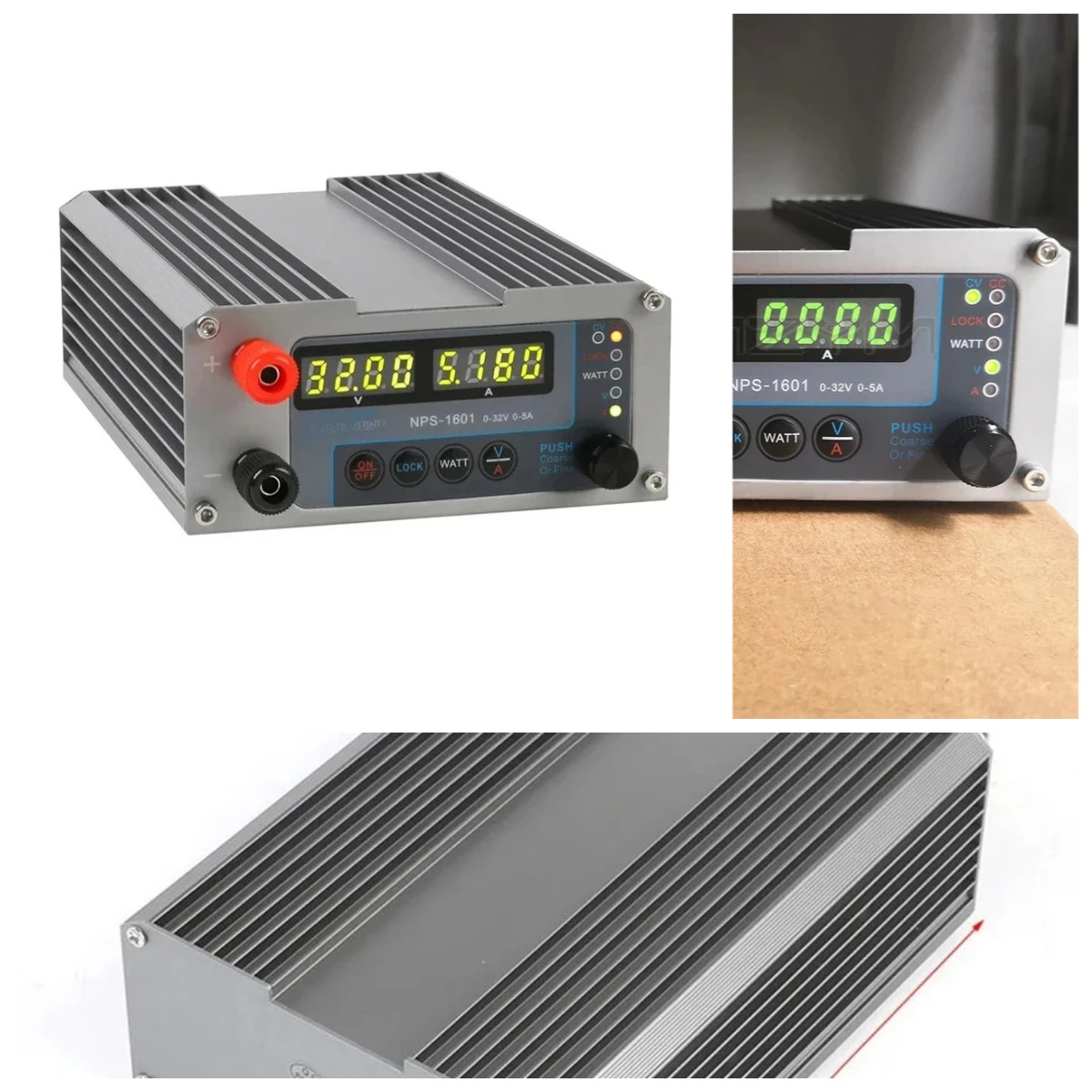 NPS-1601 Mini Digital Adjustable DC Switch Power Supply With Lock Function, Laboratory DIY Power Source