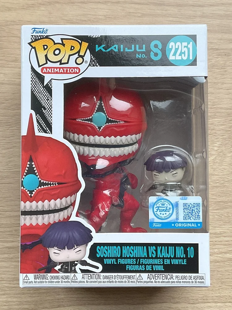 

Genuine Funko Pop Kaiju No.8 Soshiro Hoshina Vs Kaju No. 10 #2251 Action Figure Sculpture Doll Limited Collect Model Toys Gifts
