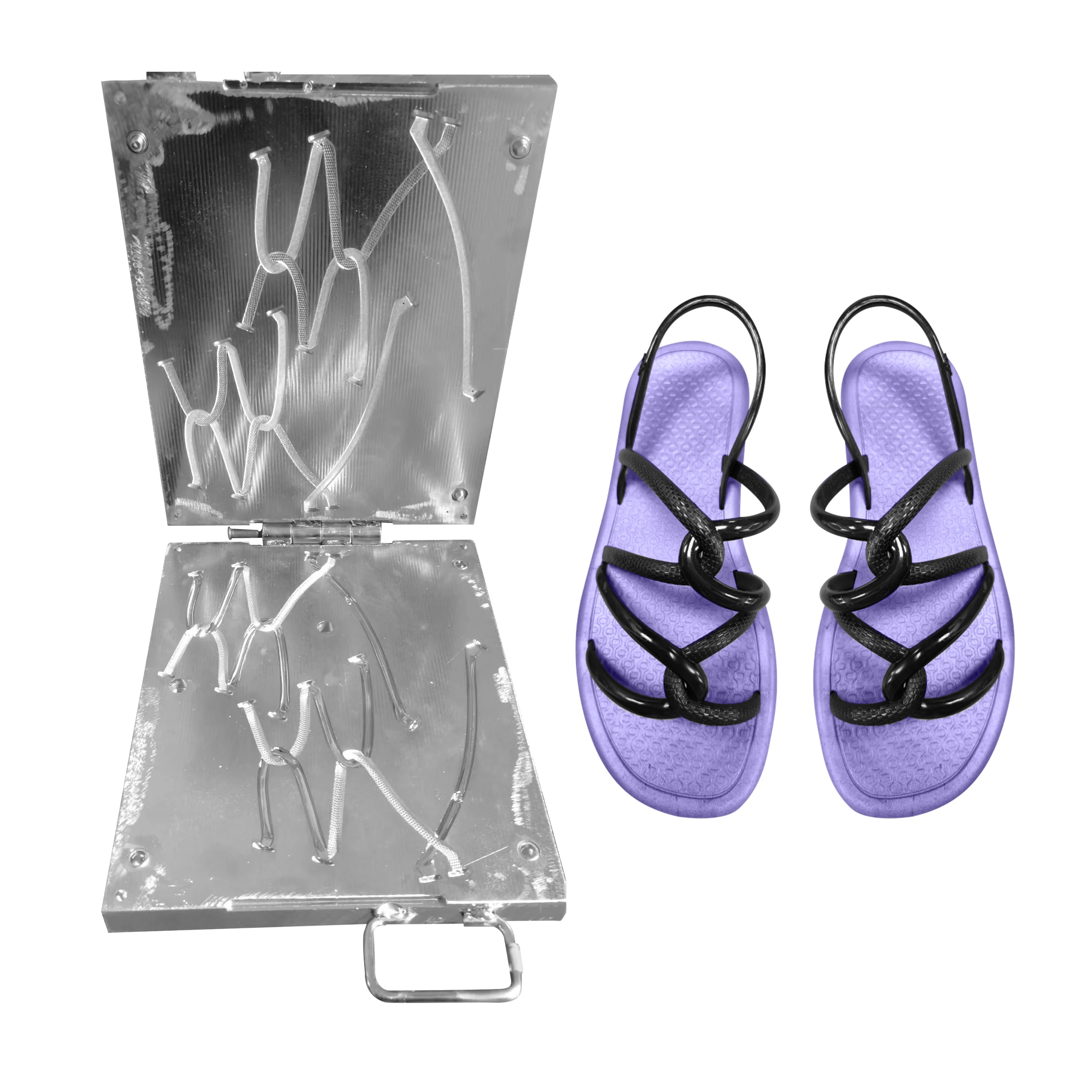 Customized high-precision PVC slippers with molds, used for slipper sandal production, factory supply, competitive price