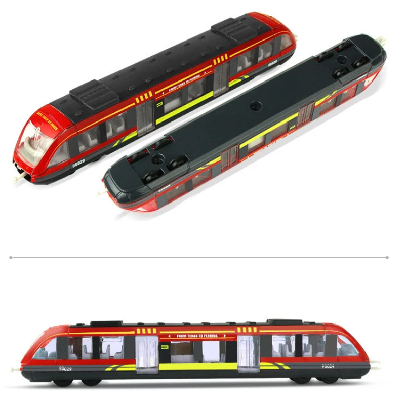 Simulação liga de metal ferroviário de alta velocidade diecast trem brinquedo modelo brinquedos educativos meninos crianças trem liga modelo carro brinquedos presente