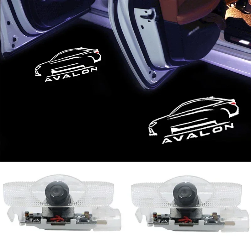 

2Pcs LED Car Door Welcome Logo Light Styling for AVALON 2013-2019 Laser Courtesy Projector Ghost Shadow Lamp Decor Accessories