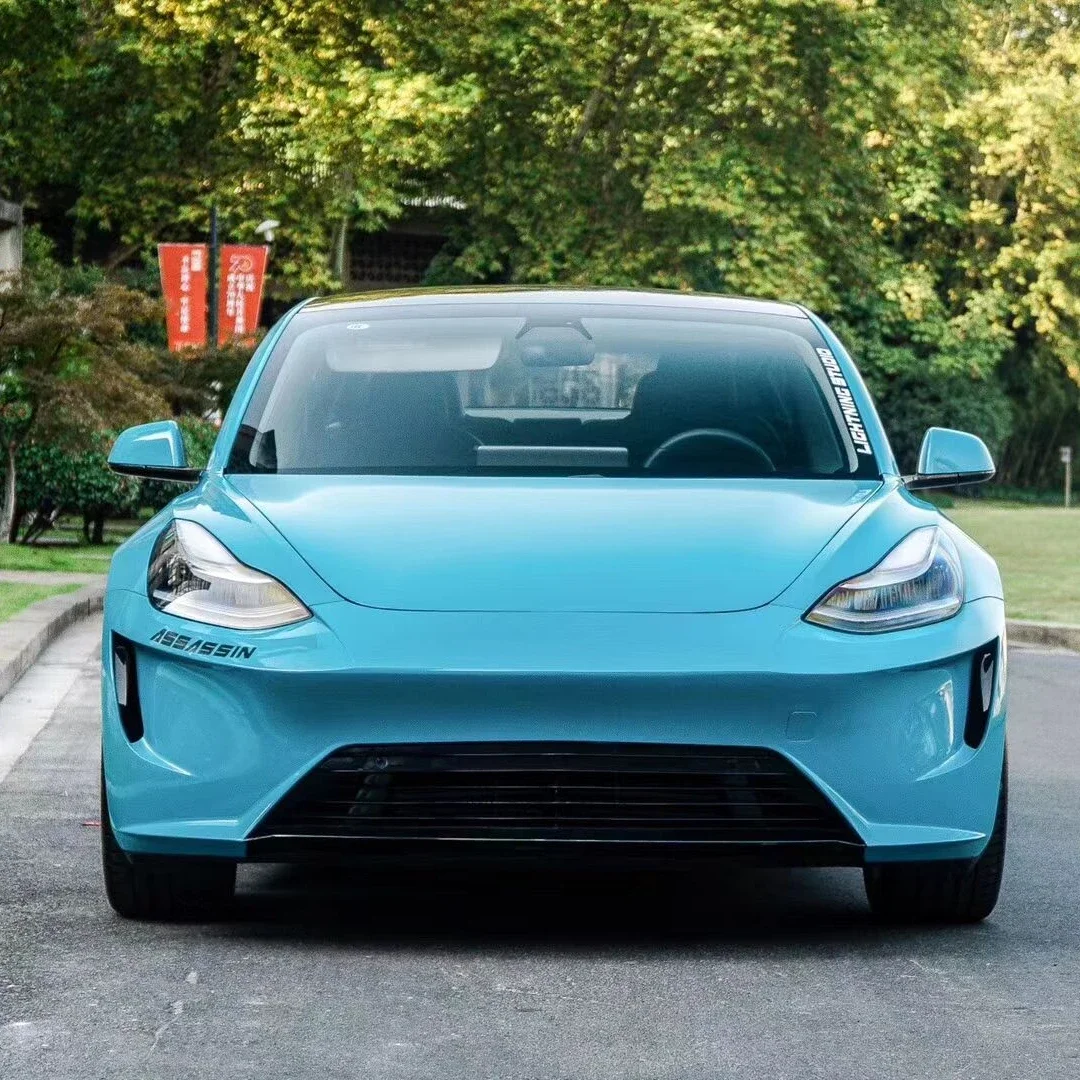 

Vstar design PP Bodykit for Tesla Model 3,Assassin version Body Kit, High quality PP injection bumpers spoiler.car accessories.