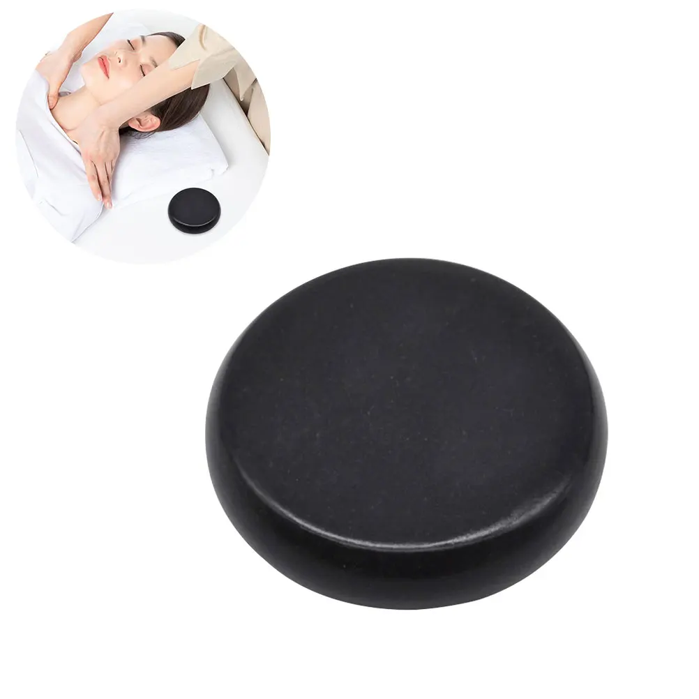 Volcano Stone Massage Stones 2 Flat Side Natural Relaxation Absorbs Care Oil Smooth Skin Relief