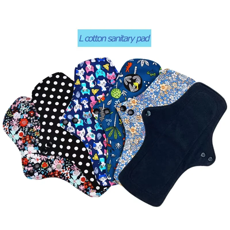 Overnight Heavy Flow Leakproof Reusable Cloth Pads - Organic Cotton, Ultra Absorbent, 8X12 Inches, Machine Washable, Hypoallergenic