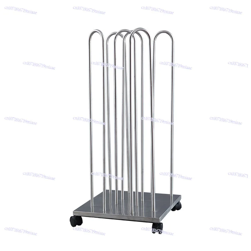 Stainless Steel Hanger Storage Car Clothing Store Put Hanger Rack Children's Clothing Hanger Pants Rack Sorting Cart Shoes