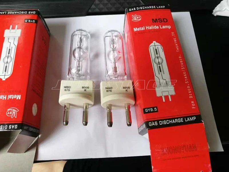 Lampe classique à décharge de gaz, MSD250/2 30H pouvez-vous 9.5, MSD MSR 575, ampoule de scène sorcier MSD575w, broche à une extrémité, bulle