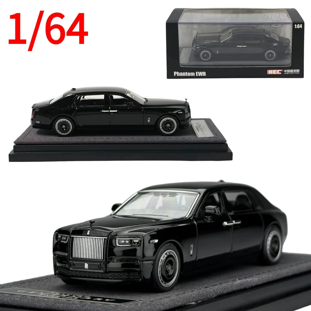 hec-diecast-1-64-phantom-viii-lwb-show-exclusive-car-model-alloy-rolls-royce-play-vehicles-collectible-model-cars-toy-boys-gift