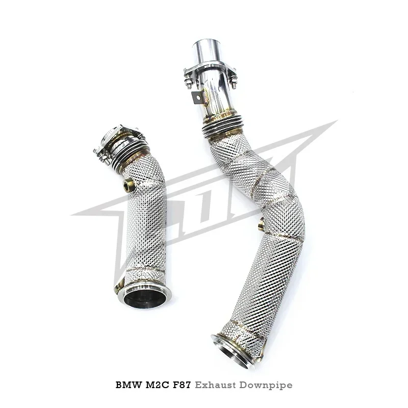 Section High flow Pipes branch downpipe Exhaust Pipe with For M2C M2 F87 3.0T