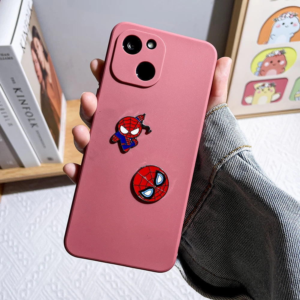 2 Pcs  Action  movies  Spider-Man  Sticker  Cute  Spider-Man  McQueen Enamel Metal  Backpack Mobile Accessories Gift For Friends