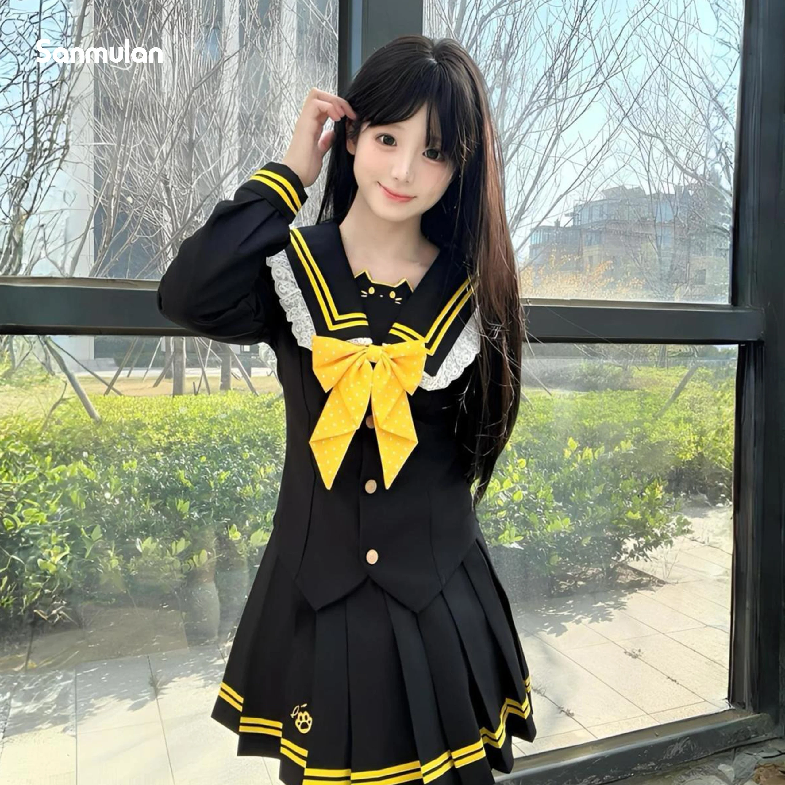 conjunto-de-uniforme-escolar-jk-autentico-de-primavera-2026-negro-manga-larga-y-corta-estilo-marinero-dulce-y-lindo-para-juego-de-roles-de-estudiante