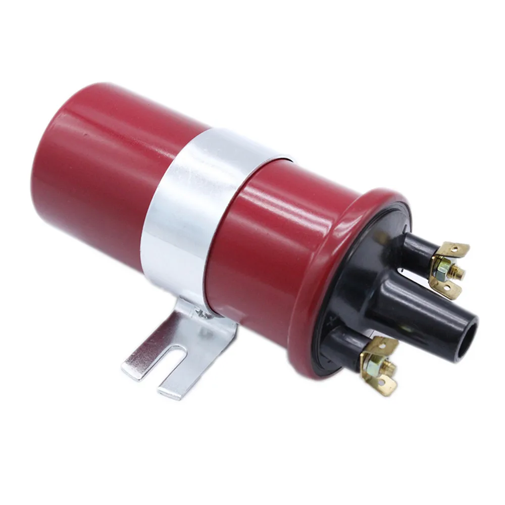 12V High Performance Sports Ignition Coil DLB105 Universal Fit Standard Points Distributor Upgrade Non-Ballast Ignition Coil