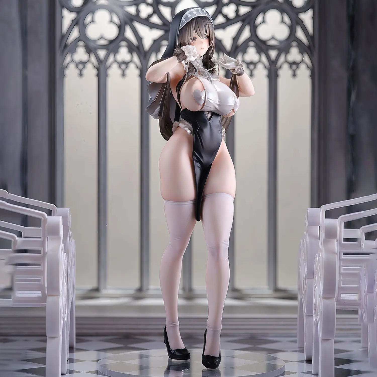 

Praying Nun Sexy Limited Edition 25cm Fashion Toy GK Model | TOHO Peripheral Decoration Action Figures H Figures 18 Toys