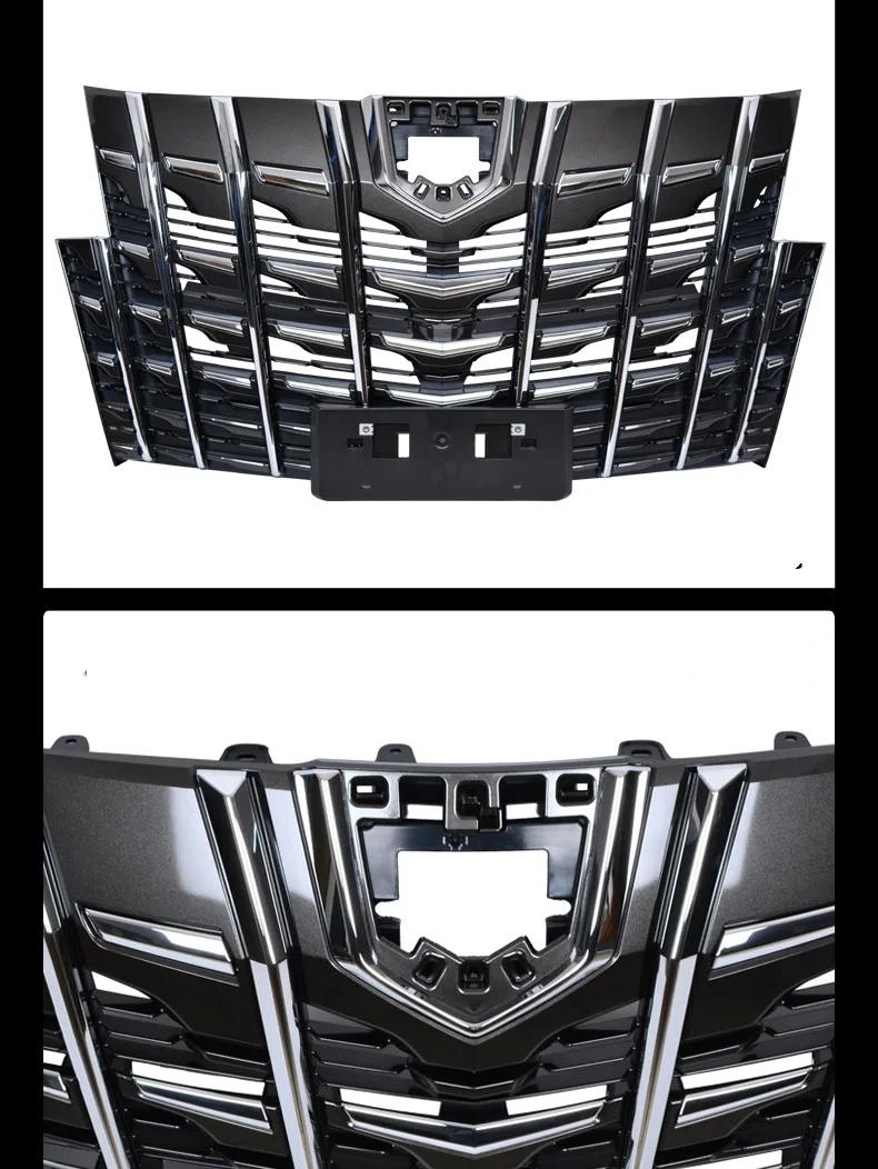 

1pcs For Toyota alphard modified 30 series 18-21 Car Front Bumper Grill Racing Grills Mask Radiator Grille