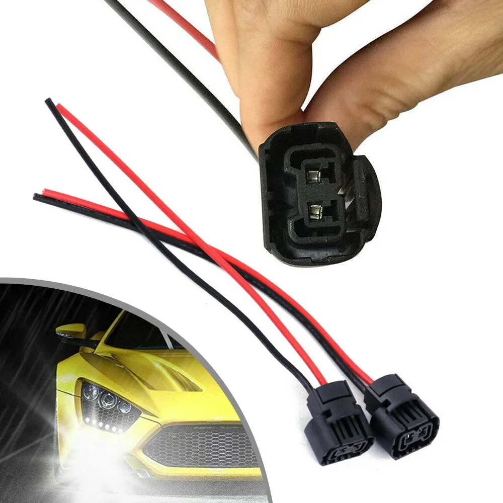 Direct Replacement Wire Pigtail Female P 4W 5202 H16 Connectors for Fog Lights Set of 2 Fog Light Bulb Connectors