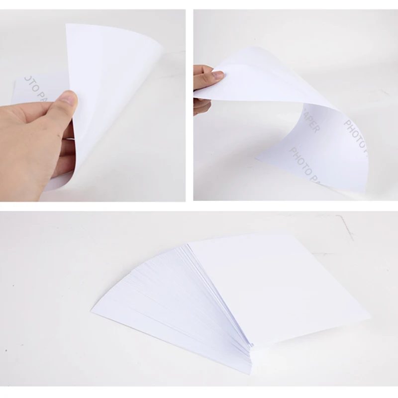 Adhesive Backed Photo Paper A4 A5 A6 Single-Sided Glossy Sticker 135G 150G Inkjet Printer Use Self-adhesive Photo Paper