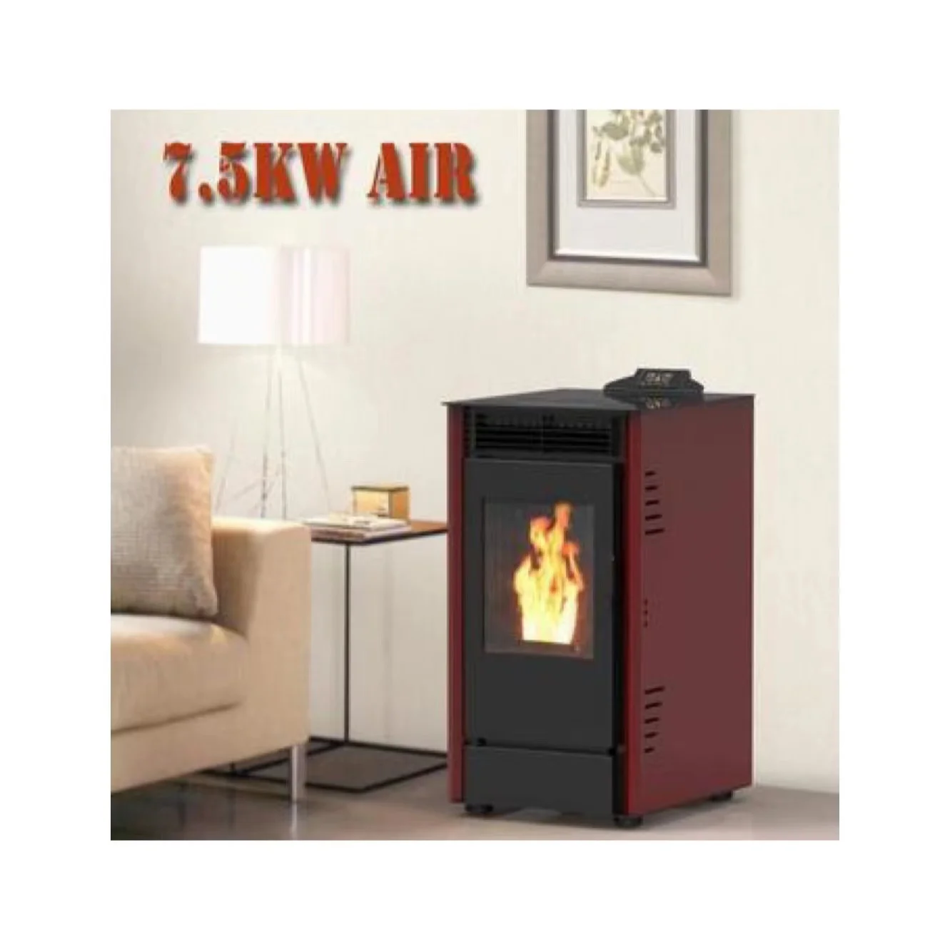 Estufa de leña interior de hierro fundido de biomasa eléctrica de diseño moderno barato, estufas de pellets, calentador, quemador de chimenea de calefacción