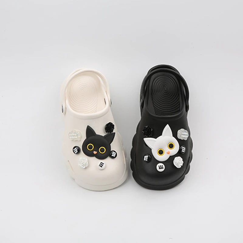 2023 New Summer Kids Sandals Boys Girls Women Mules Cartoon Slippers Flat Summer Cartoon Children's Garden Clog Shoes30-35 36-41