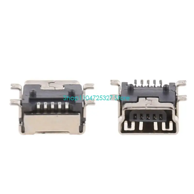 D8KF 10 Pcs Mini USB Type B 5 Pin Female Socket Connector For Mobile Phone Charging