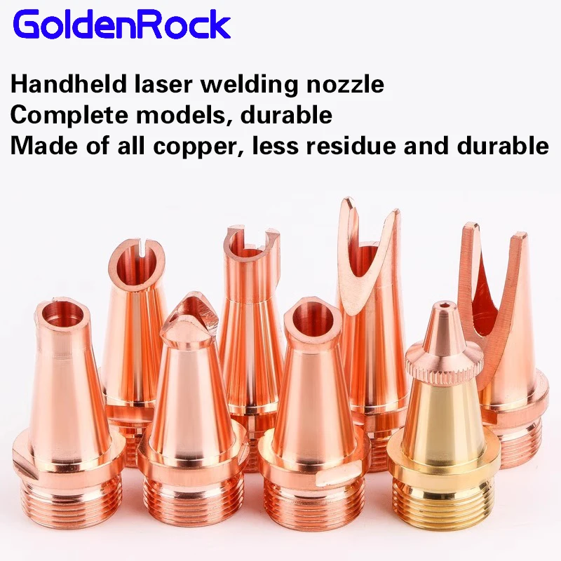 

GoldenRock 10 шт. M16 As/Bs/Cs/Ds/Es/Fs лазерная сварочная насадка Высококачественные медные сварочные насадки для Relfar Au3tech Raytools Cqwy
