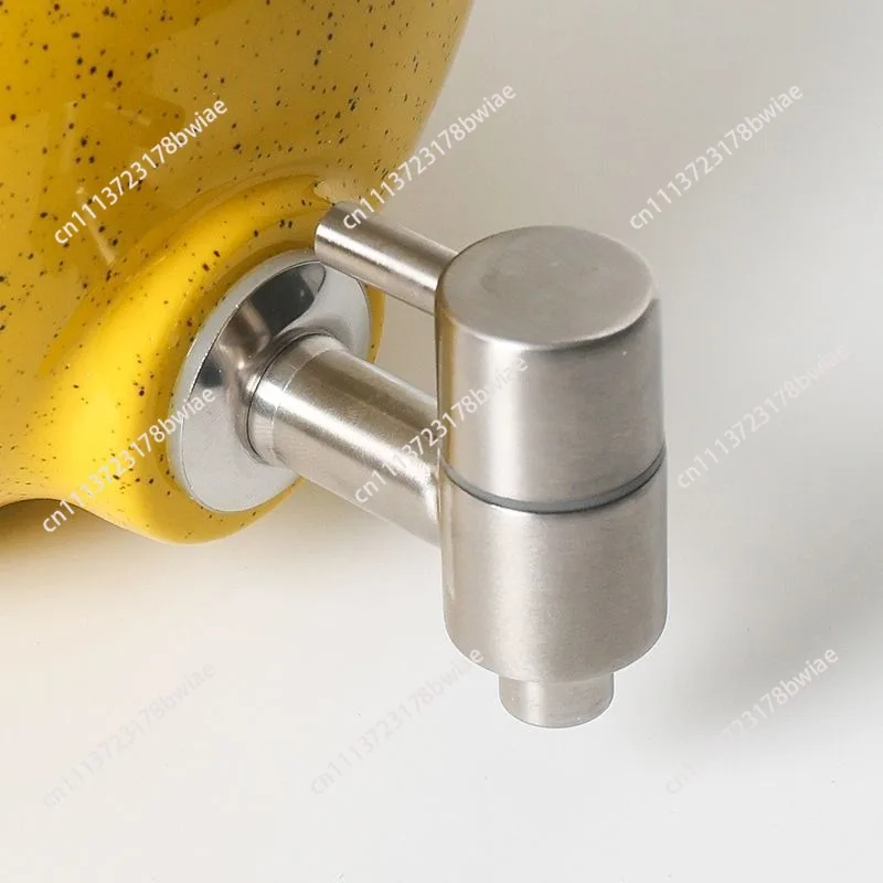 Cooling pot with faucet pear cute water set large capacity heat resistant cola barrel family cold water pot