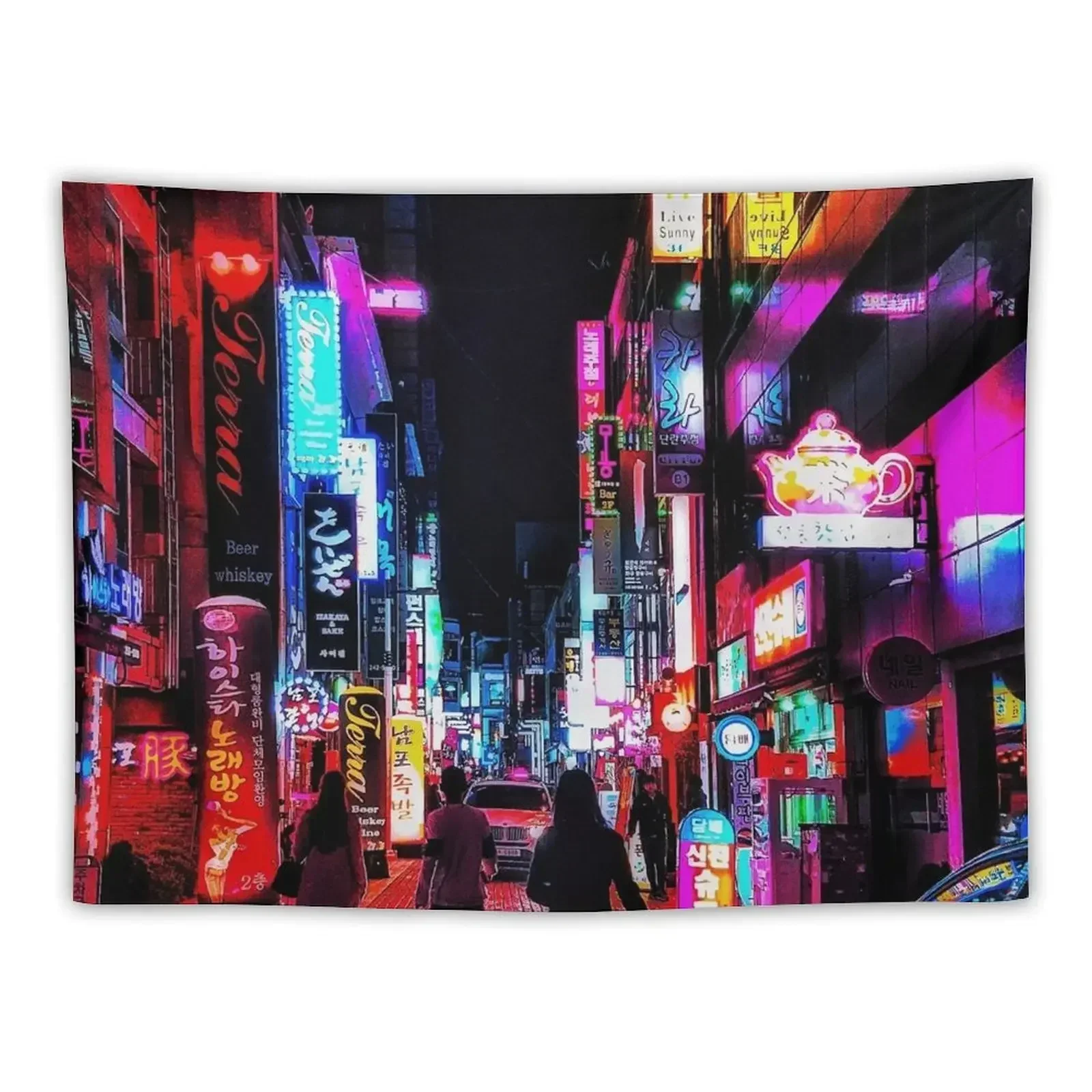 

vibrant nights Tapestry Wall Hanging Room Design Aesthetic Room Decorations Tapestry