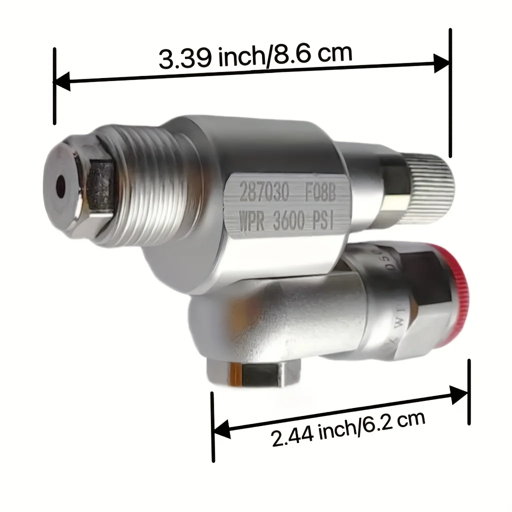 Clean Shot Shut-Off Valve Swivel Joint, Thread Spray Gun Paint Sprayer Adapter, 7/8-Inch 180 Degree Rotation, High Pressure Airl