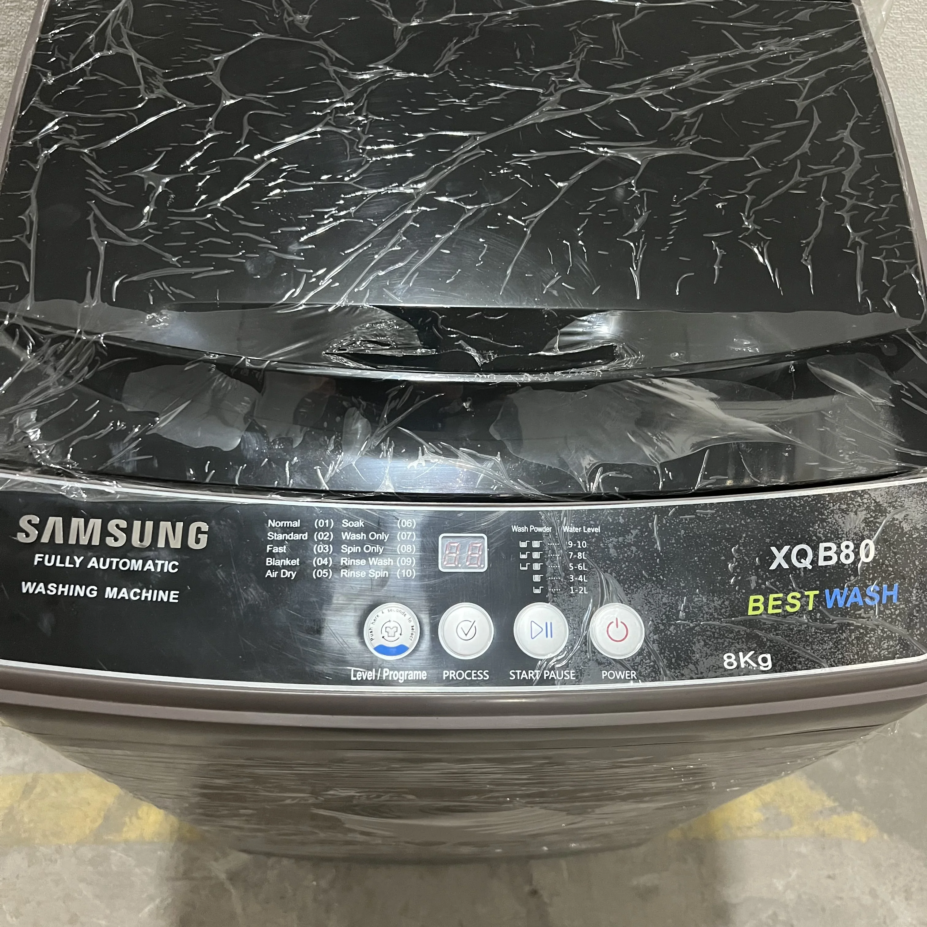 Auf Lager 8 kg SAMSUNGs Vollautomatisches Wellenrad Trocknen Waschmaschine Top Load Hotel