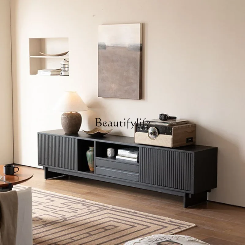 

LXNordic шкаф для телевизора из цельного дерева, бытовой шкафчик для хранения в гостиной для небольшой квартиры