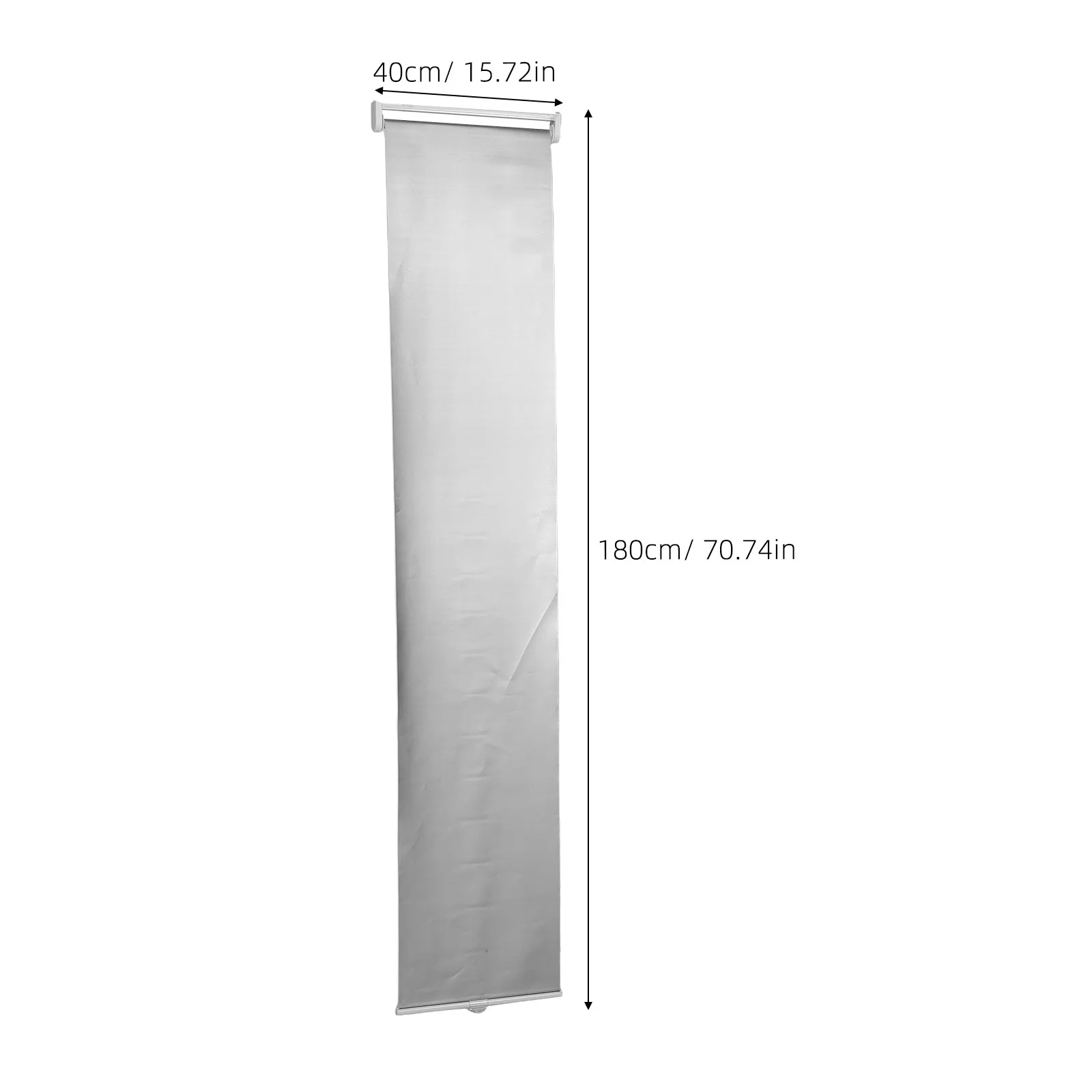 Blackout Polyester Shades No Drill Roll Up Blind for Windows Doors Outdoor Patio Porch Energy Saving Sun Blocking Privacy Window