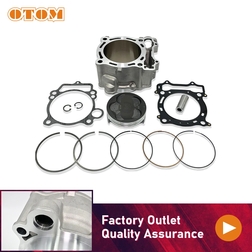 OTOM Motocross Cylinder Kit 95mm Big Bore Cylinder Piston Gasket Top Ring Set For YAMAHA YFZ450 2004-2005 ATV 99999-03528-00