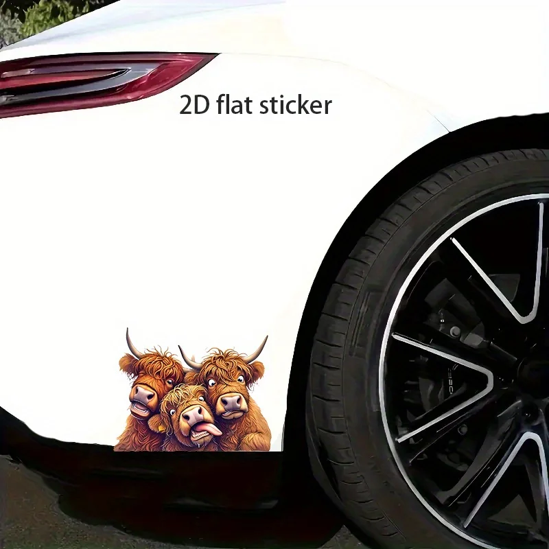 Funny Cow Pattern Car Stickers Decals for Laptops Water Bottles Mobile Phones Motorcycles Windows  Q172