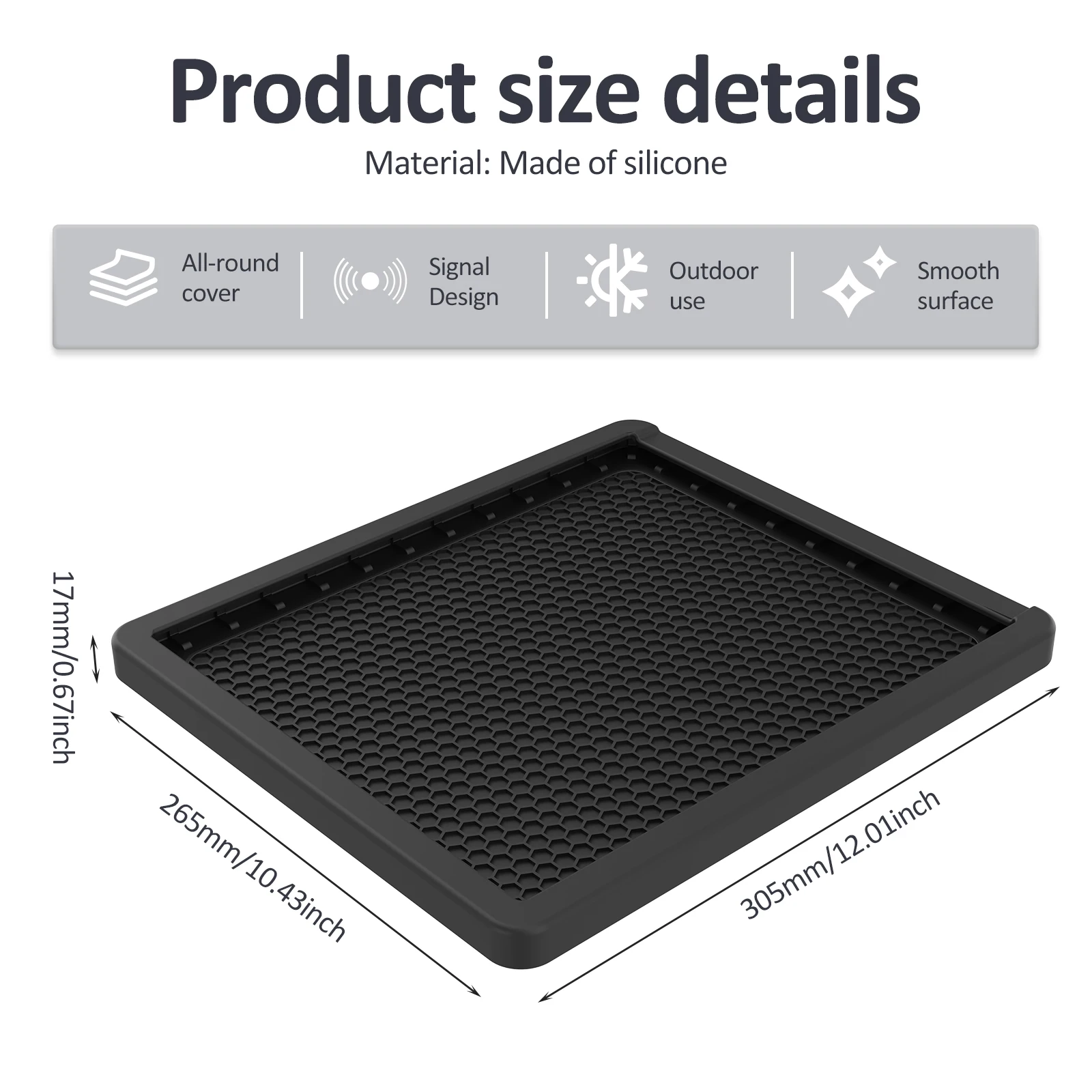 Silicone Protective Cover Case for Starlink Mini Weatherproof Dustproof Anti-Bump and Anti-Drop Protector Cover,Starlink Mini Ac