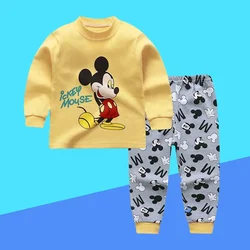 1-5Years New Children's Clothing Sets Boys Mickey Variety Cartoon Sleepwear Clothes Kids Pajamas Set Baby Girls Cotton Pyjamas