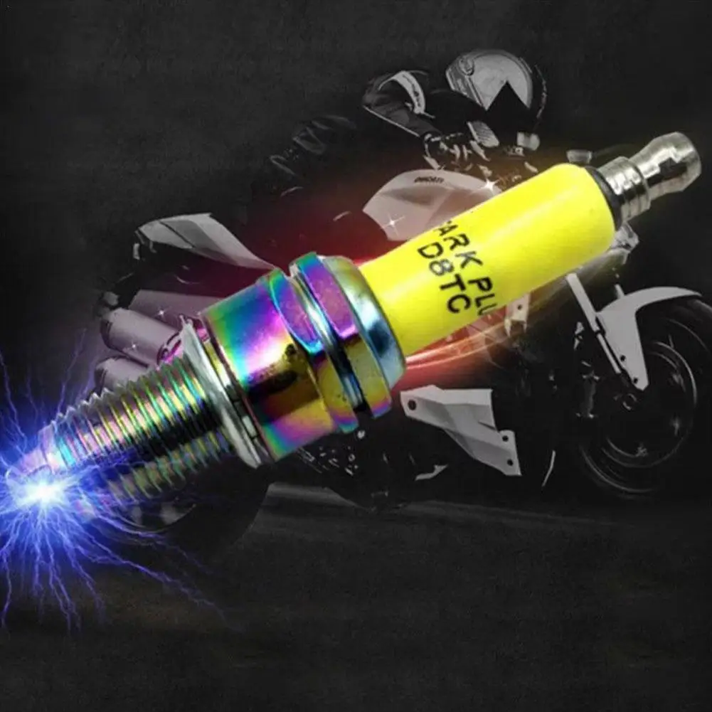 Motorcycle Spark Plug D8TC For Vertical Engine CG Series 125cc 150cc 200cc 250cc Off-road Vehicle Motorcycle
