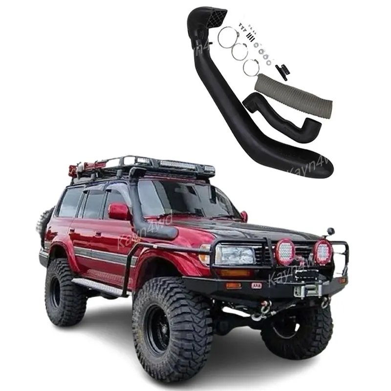 Off Road 4x4 Car Accessories Air Ram Intake Snorkel Kit For 1992-1997 TOYOTA LAND CRUISER LC80 FJ80 Wading Breath Hose Pipe