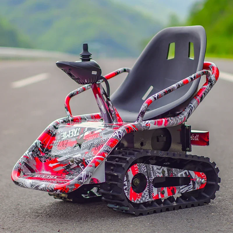 Elektryczny gąsienicowy mały czołg ATV Quad Wheel Off Road Kart Rozrywka Zabawka dla dzieci Kwadratowe taksówki