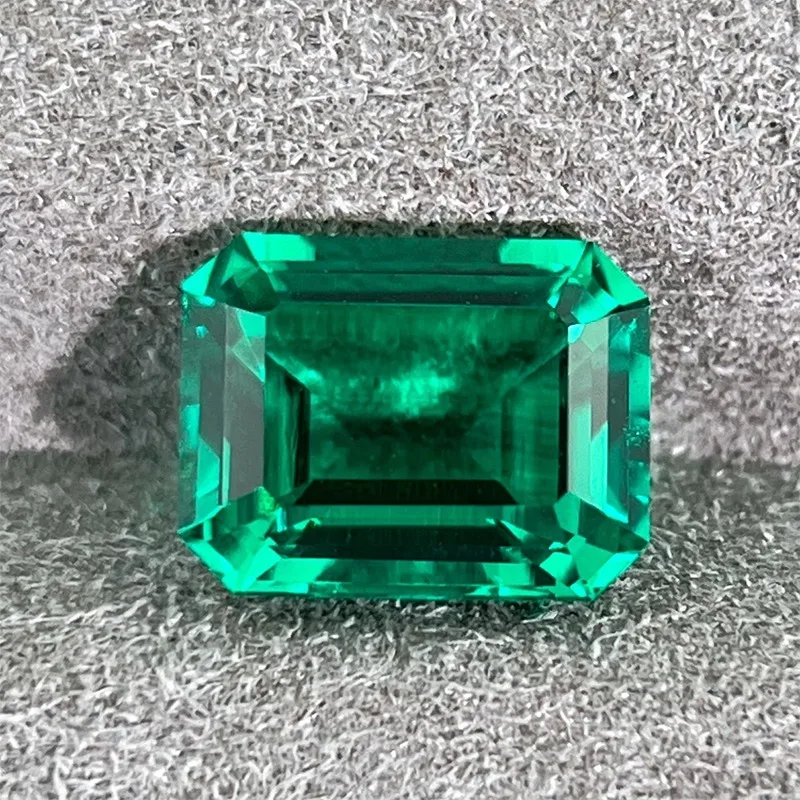 Laborgezüchtete kolumbianische Smaragde, Smaragdschliff, DIY-Charms, Schmuckherstellung, Ring, Halskette, Ohrringe, Hauptmaterialien, Zertifikat auswählen – Detail 3