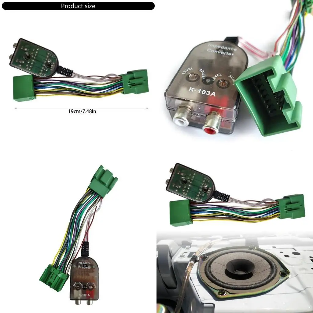 

Радиосистемы автомобиля J0MA добавили жгут адаптера AMP Высокие уровни.