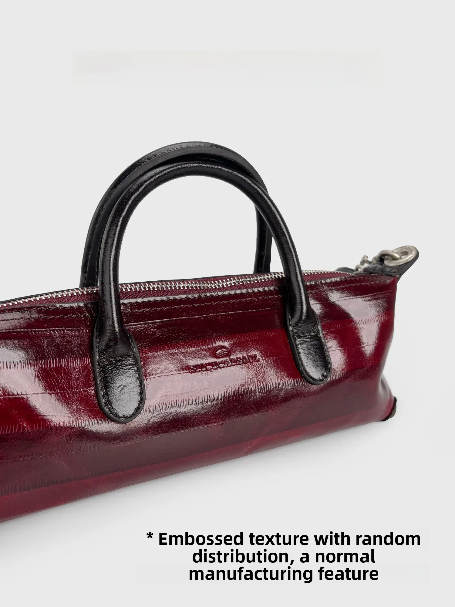 SpicyCapSoul Crocodile Pattern Spicy Capsoul Head Layer Leather Handbag Long Rectangle Women's Bag Crossbody Shoulder Bag
