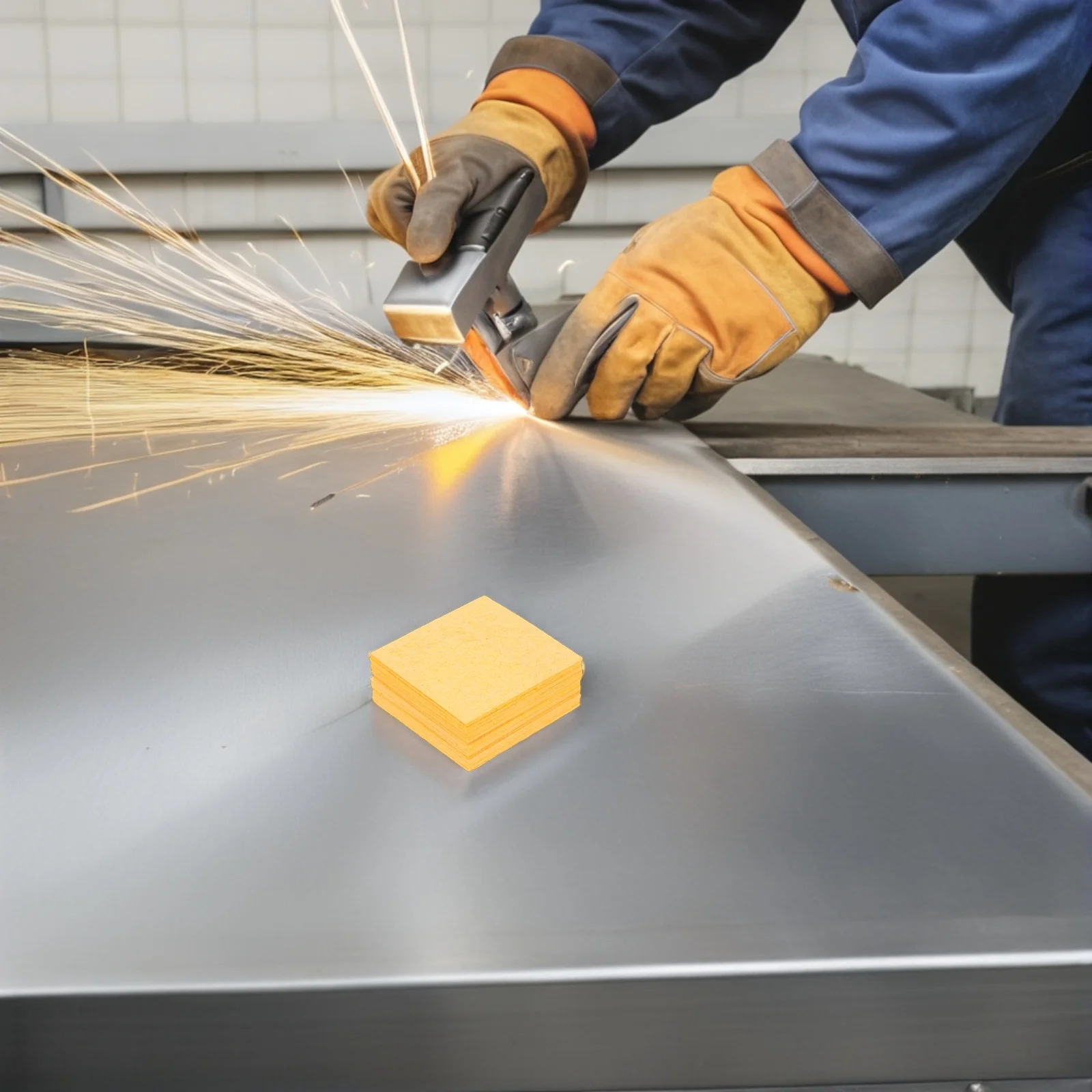 

20Pcs Soldering Iron Sponge High Temperature Resistant for Tip Cleaning Welding Accessory Soldering Cleaner Sponge Replacement