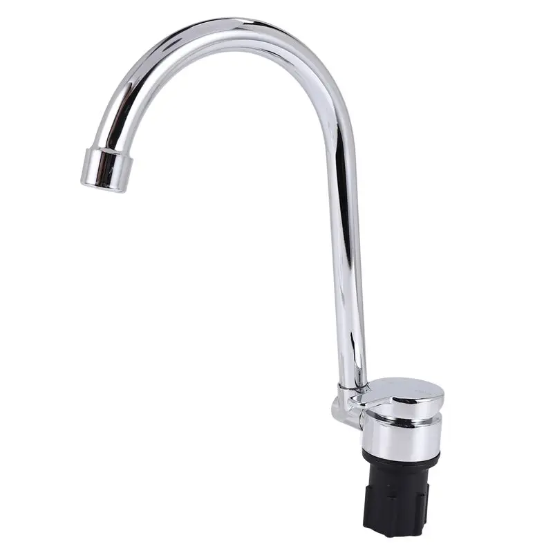 

Foldable RV Faucet 360 Degree Rotation 9/16 Inlet Thread Single Handle Cold & Hot Water Mixer Copper Faucet For RV Deck-N25R