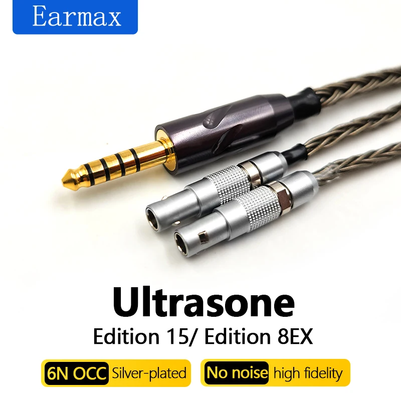 For Ultrasone Edition 8EX Edition15 Earphone Replaceable 16 Core 2.5mm 4.4mm Balanced Upgrade Audio Cable