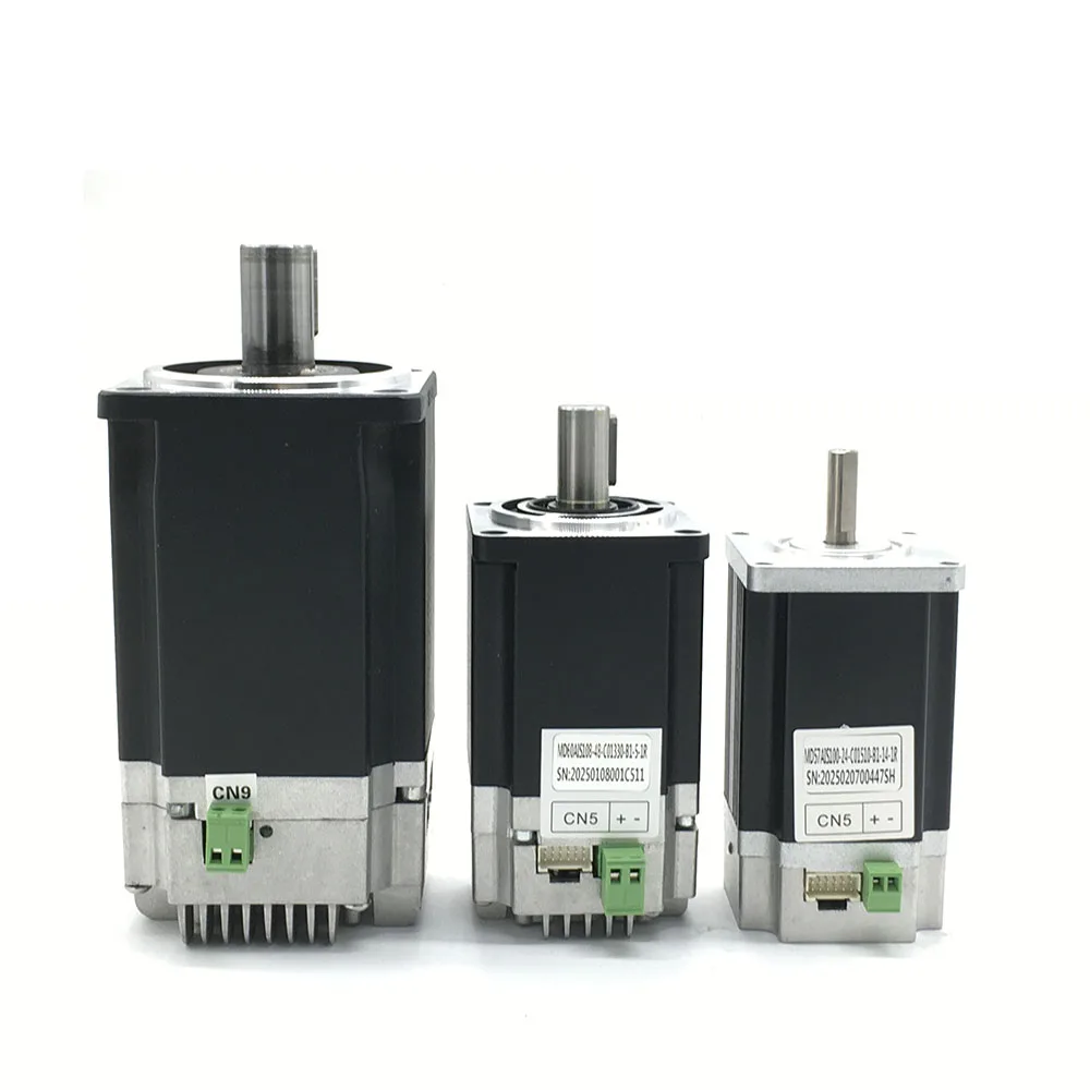 24V 48V 200W 400W 750W Silnik serwo DC Niskonapięciowy serwomotor 40mm 57mm 60mm 80mm Kołnierz 17Bitowy enkoder Wejście impulsowe RS485 3000rpm